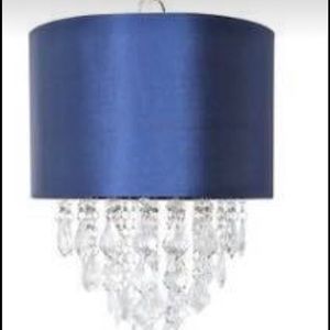 Hanging Navy Crystal Light NWOT